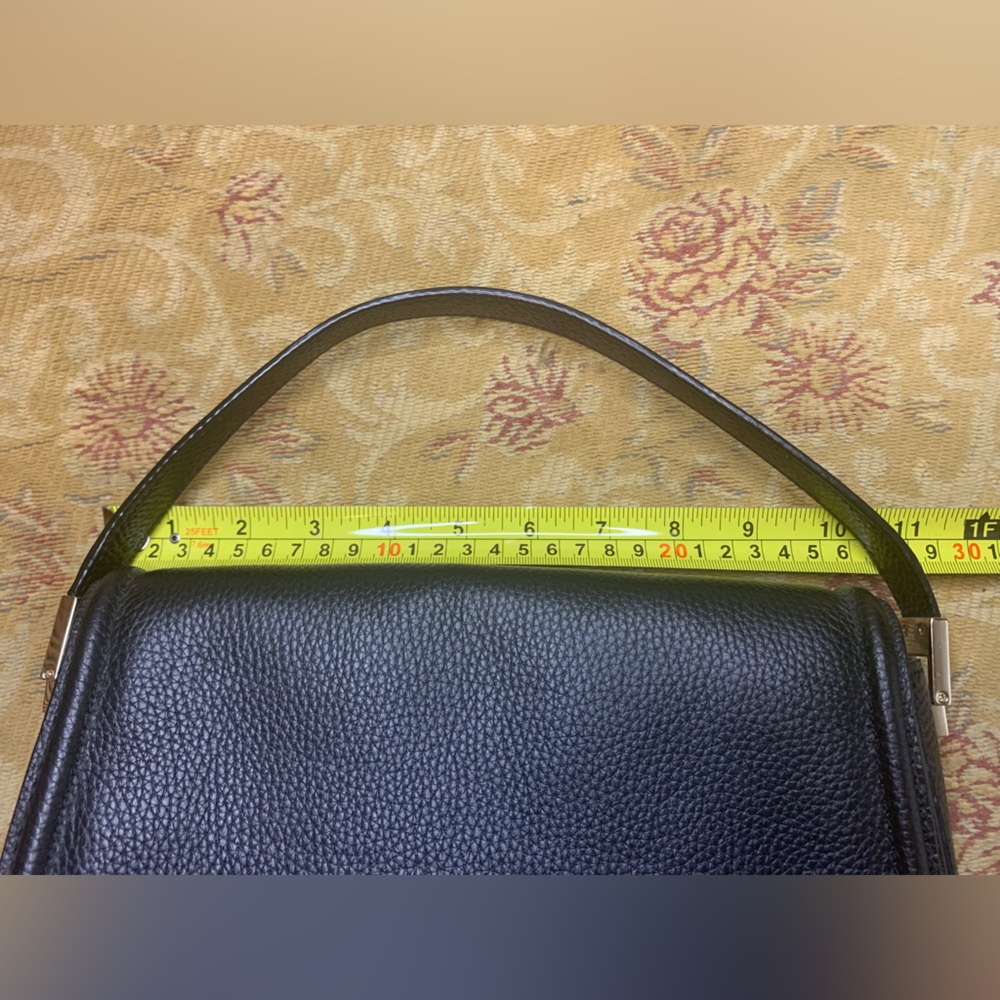 Kate Spade Oliver Street Sadelle Saddle Purse Black Pebble Leather Flap Med New - Picture 8 of 16